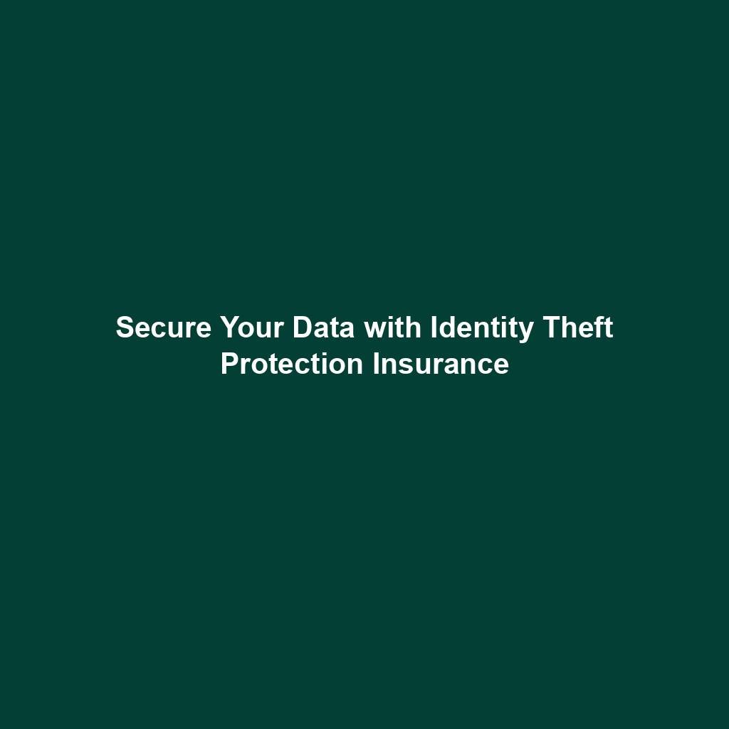 Secure Your Data With Identity Theft Protection Insurance